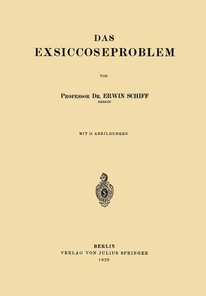 ISBN 9783642505515: Das Exsiccoseproblem