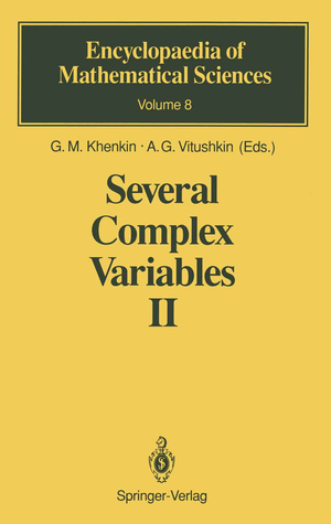 ISBN 9783642633911: Several Complex Variables II - Function Theory in Classical Domains Complex Potential Theory