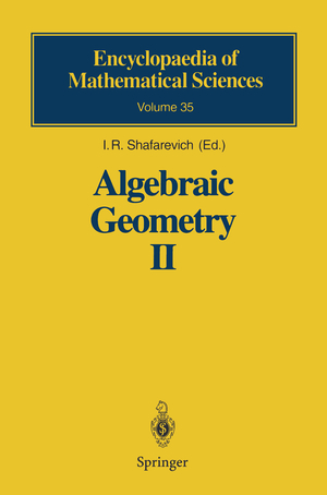 ISBN 9783642646072: Algebraic Geometry II - Cohomology of Algebraic Varieties. Algebraic Surfaces