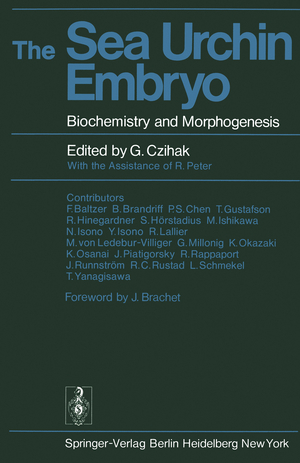 ISBN 9783642659669: The Sea Urchin Embryo – Biochemistry and Morphogenesis