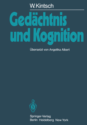 ISBN 9783642683978: Gedächtnis und Kognition
