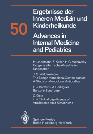 ISBN 9783642685484: Ergebnisse der Inneren Medizin und Kinderheilkunde / Advances in Internal Medicine and Pediatrics