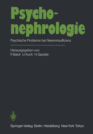 ISBN 9783642696817: Psychonephrologie - Psychische Probleme bei Niereninsuffizienz