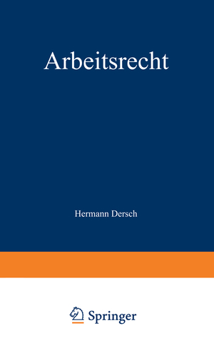 ISBN 9783642856501: Arbeitsrecht