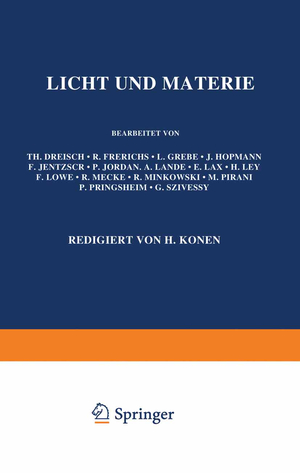 ISBN 9783642889301: Licht und Materie