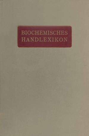 ISBN 9783642889615: Biochemisches Handlexikon – VI. Band Farbstoffe der Pflanzen- und der Tierwelt