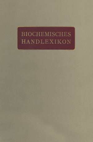 ISBN 9783642889714: Biochemisches Handlexikon – VIII. Band (1. Ergänzungsband) Gummisubstanzen, Hemicellulosen, Pflanzenschleime, Pektinstoffe, Huminstoffe. Stärke, Dextrine, Inuline, Cellulosen. Glykogen. Die Einfachen Zuckerarten und Ihre Abkömmlinge. Stickstoffhaltige Koh