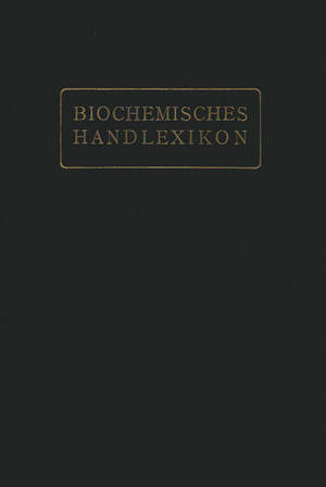 ISBN 9783642889745: Biochemisches Handlexikon – XIII. Band (6. Ergänzungsband)