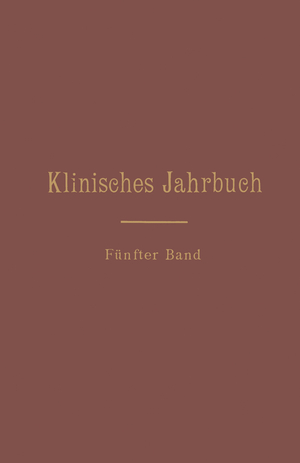 ISBN 9783642890123: Klinisches Jahrbuch