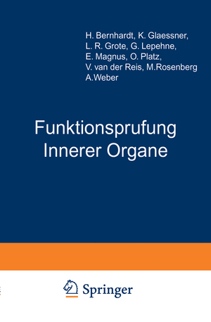 ISBN 9783642891540: Funktionsprufung Innerer Organe