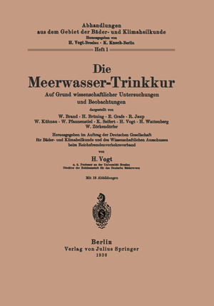 ISBN 9783642904981: Die Meerwasser-Trinkkur / Auf Grund wissenschaftlicher Untersuchungen und Beobachtungen / Vogt Vogt / Taschenbuch / Abhandlungen aus dem Gebiet der Bäder- und Klimaheilkunde / Paperback / vi / Deutsch