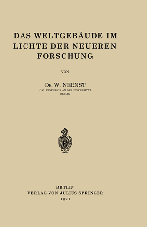 ISBN 9783642940675: Das Weltgebäude im Lichte der Neueren Forschung