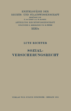 ISBN 9783642983016: Sozialversicherungsrecht