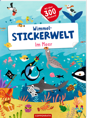 ISBN 9783649672128: Wimmel-Stickerwelt – Im Meer – Mit über 300 Stickern