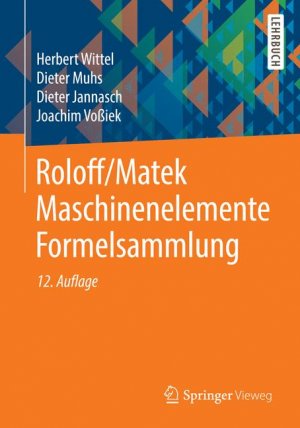 ISBN 9783658054830: Roloff/Matek Maschinenelemente Formelsammlung