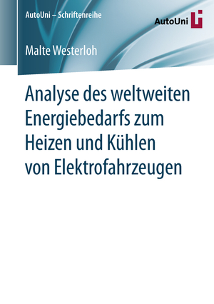 neues Buch – Malte Westerloh – Analyse des weltweiten Energiebedarfs zum Heizen und Kühlen von Elektrofahrzeugen