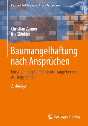 neues Buch – Iris Glönkler – Baumangelhaftung nach Ansprüchen