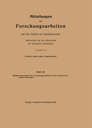 ISBN 9783662017029: Mitteilungen über Forschungsarbeiten auf dem Gebiete des Ingenieurwesens – Insbesondere aus den Laboratorien der technischen Hochschulen