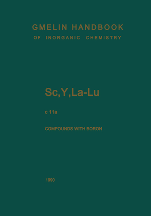 ISBN 9783662075050: Sc, Y, La-Lu. Rare Earth Elements - Compounds with Boron