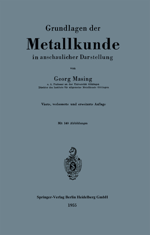 ISBN 9783662119198: Grundlagen der Metallkunde in anschaulicher Darstellung