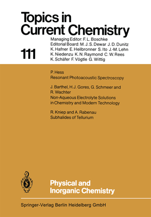 ISBN 9783662153185: Physical and Inorganic Chemistry