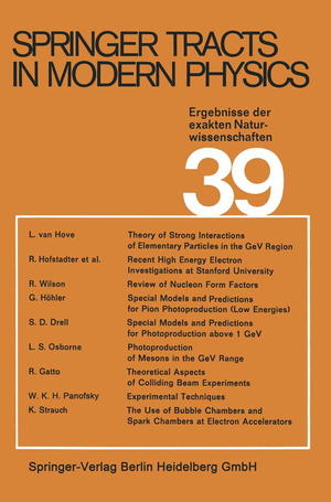 neues Buch – Gerhard Hoehler Atsushi Fujimori Johann Kuehn Thomas Mueller Frank Steiner Joachim E – Electron and Photon Interactions at High Energies