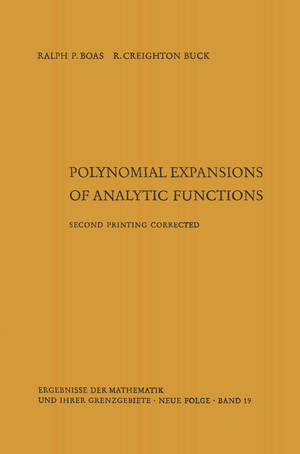 ISBN 9783662231791: Polynomial expansions of analytic functions