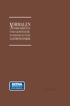 ISBN 9783662232330: Normalien, Vorschriften und Leitsätze des Verbandes Deutscher Elektrotechniker eingetragener Verein