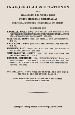 ISBN 9783662279366: Zur Frage der Spezifität des Noltzeschen Sedimentierungsverfahrens zur Diagnose der ansteckenden Blutarmut