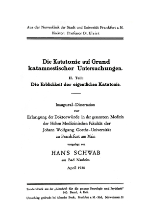 ISBN 9783662314210: Die Katatonie auf Grund katamnestischer Untersuchungen – II. Teil: Die Erblichkeit der eigentlichen Katatonie