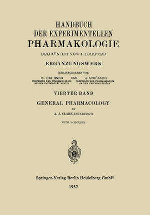 ISBN 9783662320952: General Pharmacology