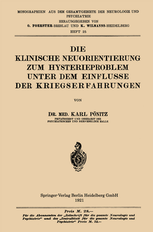 ISBN 9783662343340: Die Klinische Neuorientierung zum Hysterieproblem unter dem Einflusse der Kriegserfahrungen