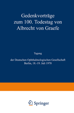 ISBN 9783662377055: Albrecht von Graefe