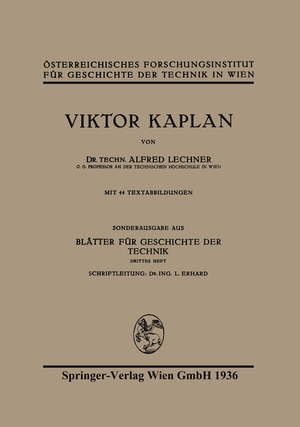 ISBN 9783662407134: Viktor Kaplan