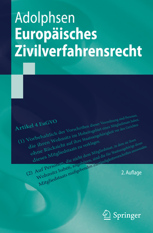 ISBN 9783662443835: Europäisches Zivilverfahrensrecht