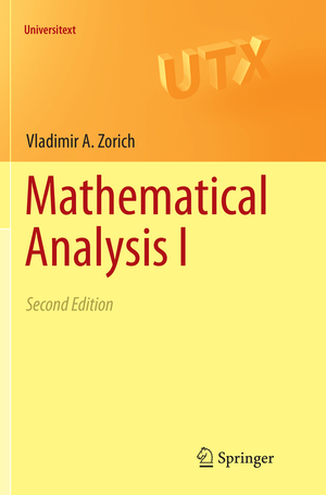 ISBN 9783662569559: Mathematical Analysis I