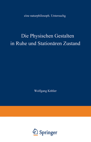 ISBN 9783663002918: Die physischen Gestalten in Ruhe und im stationären Zustand – Eine naturphilosophische Untersuchung