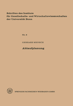 ISBN 9783663003786: Ablaufplanung