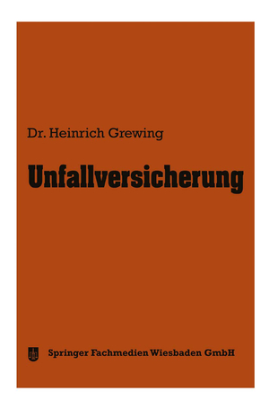 ISBN 9783663125310: Unfallversicherung