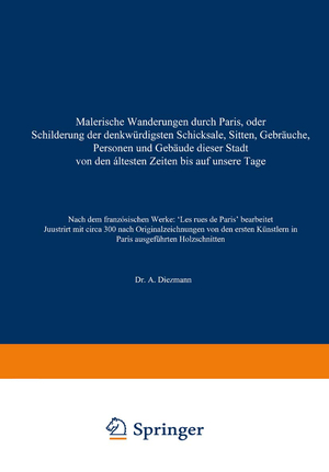 ISBN 9783663153078: Malerische Wanderungen durch Paris, oder Schilderung der denkwürdigsten Schicksale, Sitten, Gebräuche, Personen und Gebäude dieser Stadt von den áltesten Zeiten bis auf unsere Tage