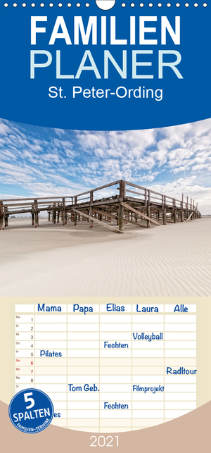 ISBN 9783672198220: St. Peter-Ording - Familienplaner hoch (Wandkalender 2021 , 21 cm x 45 cm, hoch) - Unglaubliche Weiten und das Gefühl von Freiheit... (Monatskalender, 14 Seiten )