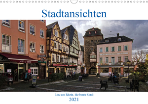 neues Buch – Detlef Thiemann – Stadtansichten, Linz am Rhein die bunte Stadt (Wandkalender 2021 DIN A3 quer)