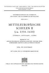 ISBN 9783700130857: Mitteleuropäische Schulen II (ca. 1350-1410)