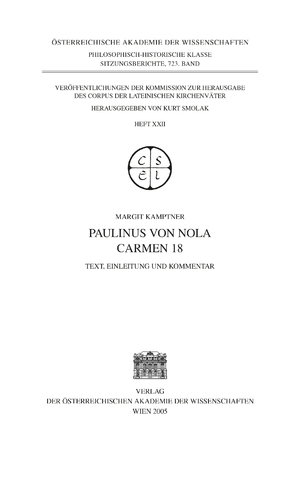 ISBN 9783700135012: Paulinus von Nola - Carmen 18