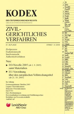 ISBN 9783700732624: KODEX Zivilgerichtliches Verfahren