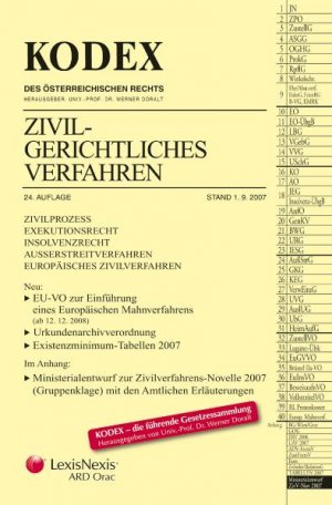 ISBN 9783700737476: KODEX Zivilgerichtliches Verfahren