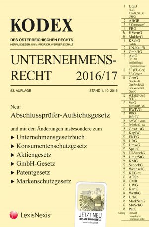 ISBN 9783700765226: KODEX Unternehmensrecht 2016/17