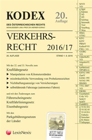 ISBN 9783700765271: KODEX Verkehrsrecht 2016/17