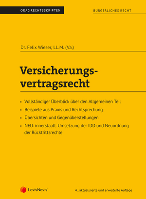 ISBN 9783700772231: Versicherungsvertragsrecht (Skriptum) - Allgemeiner Teil