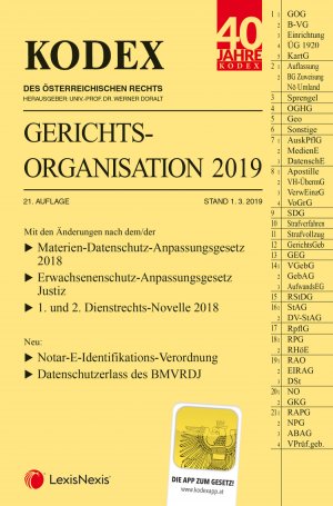 ISBN 9783700772293: KODEX Gerichtsorganisation 2019